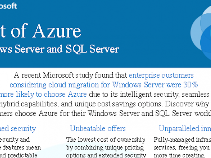 Windows and SQL Server: The Best of Azure